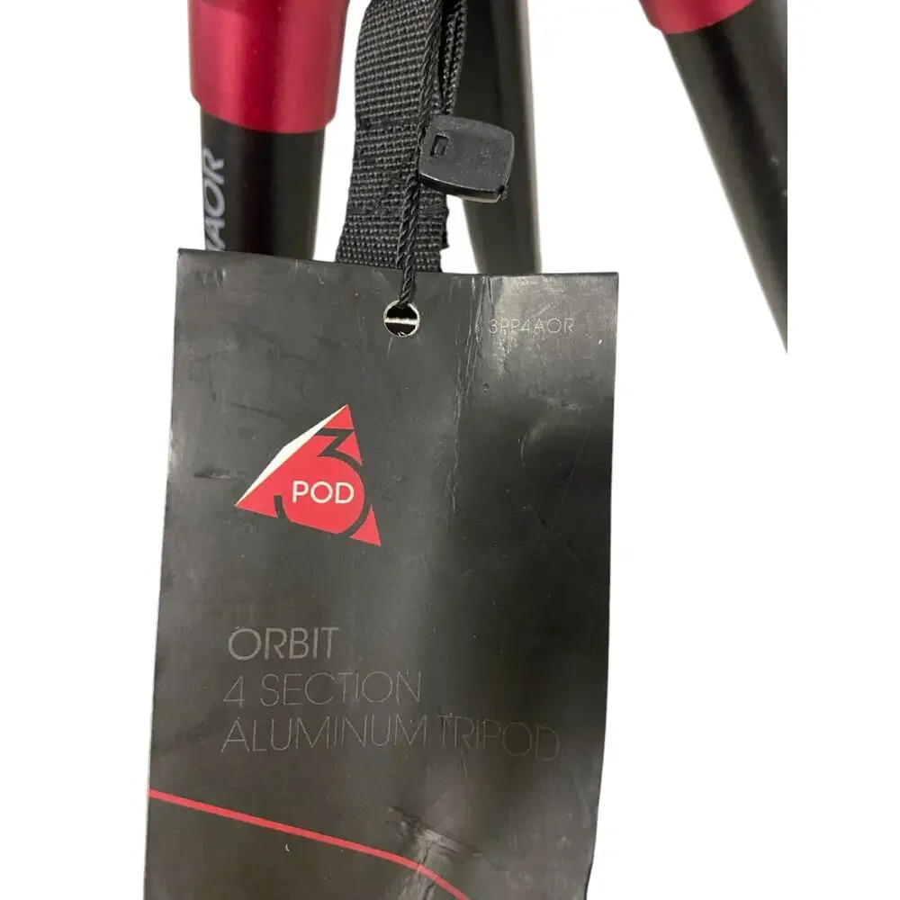 3Pod Orbit 4-Section Aluminum Tripod Lightweight Fluid Video Head Bag 3PP4AOR
